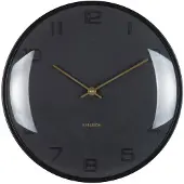 Karlsson seinäkello Fuerte Dome black KA6084BK