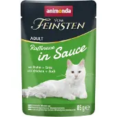 Animonda Vom Feinsten 24x85g Adult Raffinesse kastikkeessa kana & ankka