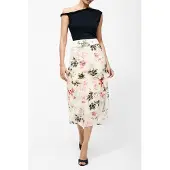 French Connection Candice Satin Ggt Overlay Skir - Pink - 34