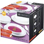 Ambition Illallispalvelu 6 hengelle Valencia 18-osainen balta