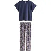 Next Pyjama beige / laivastonsininen