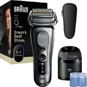 Braun Series 9 Pro+ 9667CC märkä- ja kuiva-ajoon -parranajokone, hopea