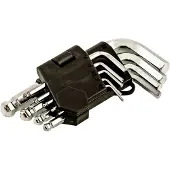 Faster Tools Kuusiokoloavaimet kuulapäällä, 9 kpl, Crv