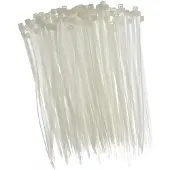 Hobby Hall Valkoiset nippusiteet 4,8x400mm, 100 kpl.