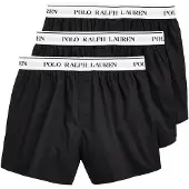 Ralph Lauren Bokserishortsit musta / valkoinen