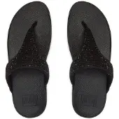 FitFlop for woman. EC5-090 Sandals Lulu Crystal black (39), 3 to 5 cm, None, Casual