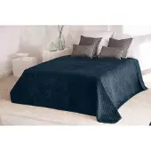 Faro Pehmeä kaksipuolinen päiväpeite 220x240cm, granaattiväri, "sänky"