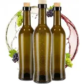 Hobby Hall 10x lasipulloa Toscana 500ml - viinille, likööreille, öljylle