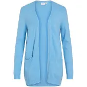 Vila Viril Open L/S Knit Cardigan - Noos - Blue - L