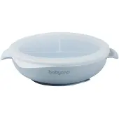 Virgel BABY ONO 1661/01 SILICONE TALEZER WITH SUCTION CUP AND LID BLUE