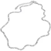 Timi Of Sweden Hugo Chain Necklace Stainless Steel Silver