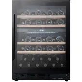 Cavin Sisäänrakennettava viinikaappi - Arctic Collection 60D Fullglass Black