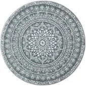 Hobby Hall Pyöreä boho-tyylinen matto, 160 cm, tummanharmaa