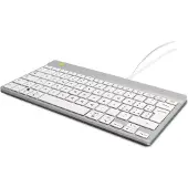 R-Go Tools Ergonomisch toetsenbord R-Go Compact Break, compact toetsenbord met pauzesoftware, QWERTY (IT), bedraad, wit, Mini, Langallinen, USB, Näppä (RGOCOITWDWH)