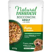 NATURAL TRAINER 12x100g Bocconcini Adult Small & Toy paloja kastikkeessa kana
