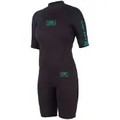 Ocean & Earth Surf School Springy 2 Mm Naisten Lyhythihainen Shorty-märkäpuku Takavetoketjulla