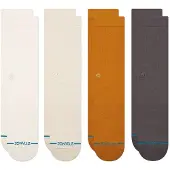 Stance Icon Crew 4 Pack Socks kuviotu, M
