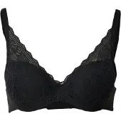 Chantelle Floral Touch Covering Memory T-Shirt Bra - Black - 80 C