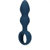 Loveline Teardrop Shaped Anal Plug - Baltic Blue Medium