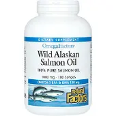 Natural Factors , Omega tekijät, Valtameren silliöljy, 1 000 mg, 180 pehmittimiä