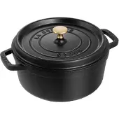 Staub La Cocotte pyöreä pata valurauta 8,4 L Musta