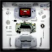 Usorteret Retro Art Nintendo Gameboy Advance -konsolin näyttö - Glacier