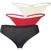 Hunkemoller Stringit kirkaanpunainen / musta / valkoinen