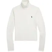 Ralph Lauren for woman. 211959287003 White Turtleneck Sweater (XS), Casual, Cotton, Long sleeve