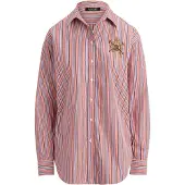 Ralph Lauren Relaxed Fit Striped Broadcloth Shirt - Multi/patterned - L