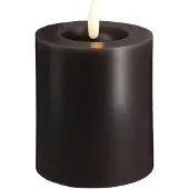 Moods & More LED pillar candle - Melted Charcoal 74x100 mm