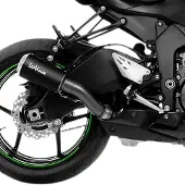 Leovince Lv-10 Black Edition Kawasaki Zx-6 R 600 11-16/zx-6 R 636 13-19/zx-6 R 636 Abs 13-26 Ei-hyväksytty äänenvaimennin