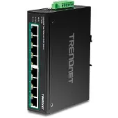 Trendnet TI-PE80, Hallitsematon, Fast Ethernet (10/100), Täysin kaksipuolinen, Power over Ethernet -tuki, Seinäkiinnitteinen
