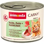 Animonda Carny 24x200g Adult kana, kalkkuna & kani Kissanruoka