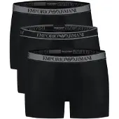 Emporio Armani Bokserishortsit harmaa / musta