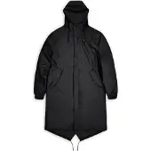 Rains Unisex Fishtail Parka Black Sadetakit S