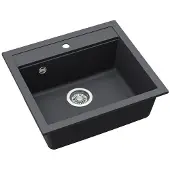 AquaSanita Kiviallas HELIKA Quadro SQQ100-222W, grafiitin värinen.