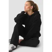 ICANIWILL Soft Knit Oversized Hoodie Black