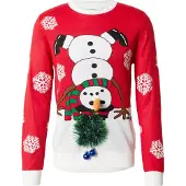 Lindbergh Neulepaita 'Xmas' ruskea / vihreä / punainen / valkoinen