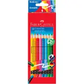 Faber-Castell Colour Grip Pyyhittävät Värikynät 10-setti (3 vuota+)
