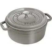 Staub La Cocotte pyöreä pata valurauta 8,4 L Grafiitinharmaa
