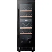 Cavin Arctic Collection 30D Fullglass Black, integroitava viinikaappi 18 pulloa