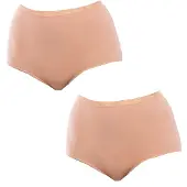Playtex Maxi Organic Cotton Korkeavyötäröiset Pikkuhousut 2 Yksiköt
