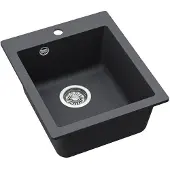 AquaSanita Kiviallas HELIKA Simplex SQS100-222W, grafiitin värinen.
