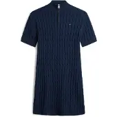 Tommy Hilfiger Co Cable Mid Gg Shift Mk Dress - Navy - L