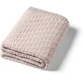 PurePower BABY ONO 1647/03 KNITTED COTTON BLANKET BEIGE