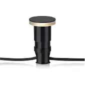 Markslöjd Garden 24 Decklight musta 3W sivussa Ø6cm Decklight, himmennettävä, Musta, Alumiini, Moderni, Upotetut valaisimet