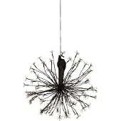 Luca Lighting Jouluriipusvalaisin pallo musta 60cm sis. LED ajastimella IP44 - Nobu