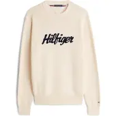 Tommy Hilfiger Seasonal Graphic Cotton Cneck - Cream - XL