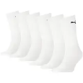 Puma Unisex Crew Sock 6P Ecom - White - 43-46