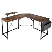 Hobby Hall Kulmapöytä hyllyllä Amora Rustic